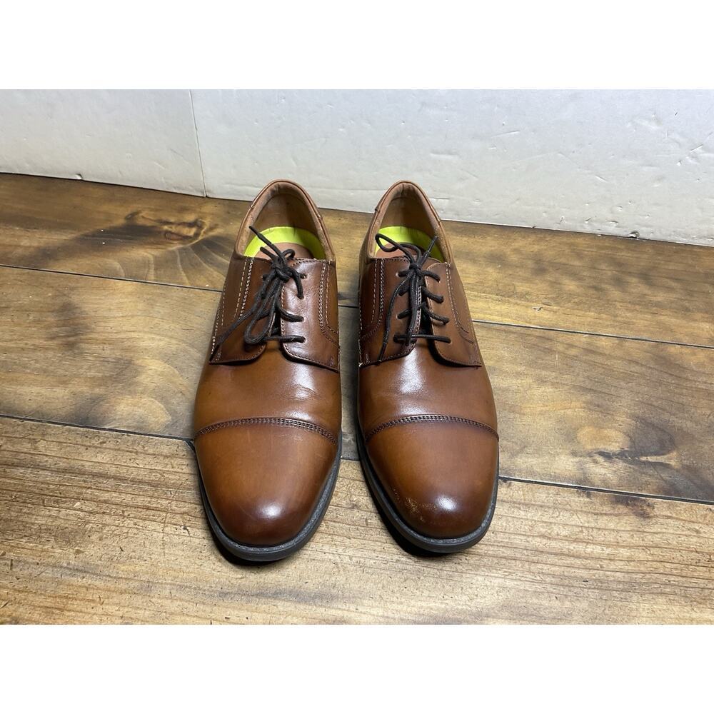 Florsheim Mens Brown Leather Cap Toe Oxford Comfortech Dress Shoes 11568-221 12D